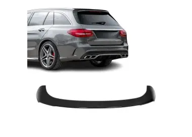 C63-style Roof Spoiler for Mercedes S205 (W205) Estate, glossy black