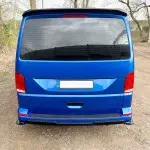 MX-style Rear Bumper Diffuser + Splitters set for VW T6 / T6.1 tailgate, glossy black