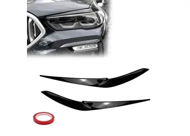 Headlight Eyebrows / Trims set for G05 X5 / G06 X6 PRE-LCI (18-23), glossy black
