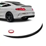 C63-style Trunk Spoiler for Mercedes C205 coupe (15-23), glossy black