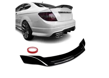 R-style Trunk Spoiler for Mercedes C204 coupe (11-15), glossy black