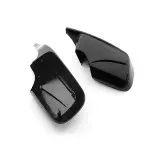M style Mirror Caps set for BMW E46 Sedan / Touring / Compact, glossy black