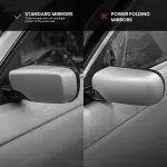 M style Mirror Caps set for BMW E39 (95-04), glossy black