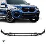 Aero style Front bumper Lip Spoiler for BMW X3 G01 / X4 G02 PRE-LCI (18-21), glossy black