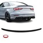 Trunk Spoiler for Audi A3 8V / S3 8V Sedan, glossy black