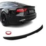 Trunk Spoiler for Audi A7 C7 / S7 C7 (10-18), glossy black
