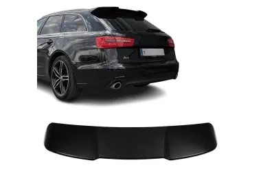 RS-style Roof Spoiler for Audi A6 C7 Avant (11-18), glossy black