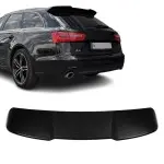 RS-style Roof Spoiler for Audi A6 C7 Avant (11-18), glossy black