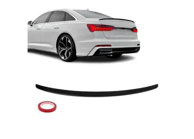 Trunk Spoiler for Audi A6 C8 / S6 C8 sedan (19-), glossy black