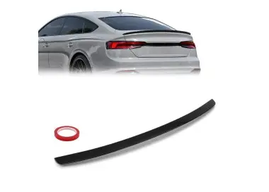 Trunk Spoiler for Audi A5 B9 Sportback + Coupe (17-24), glossy black