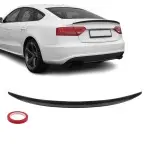 Trunk Spoiler for Audi A5 B8 Sportback (09-16), glossy black