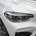 Headlight Eyebrows / Trims set for BMW G01 X3 / G02 X4 PRE-LCI (18-21), glossy black