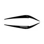 Headlight Eyebrows / Trims set for BMW G01 X3 / G02 X4 PRE-LCI (18-21), glossy black