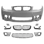1M style Front Bumper for BMW E81 / E82 / E87 / E88, with PDC, with Washer holes