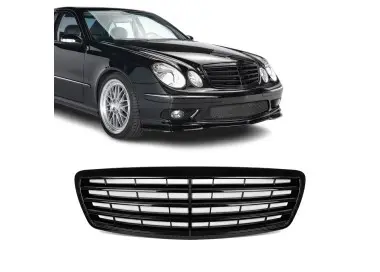 Front Grille for Mercedes-Benz W211 / S211 pre-facelift (03-06), glossy black