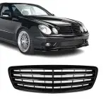 Front Grille for Mercedes-Benz W211 / S211 pre-facelift (03-06), glossy black
