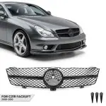Front Grille for Mercedes-Benz CLS (C219 / W219) facelift (08-10), glossy black