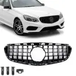 Panamericana GT-style Front Grille for Mercedes-Benz W212 / S212 facelift (13-16), glossy black