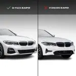 Performance Front bumper Lip for BMW G20 / G21 (18-22) M-Pack, glossy black