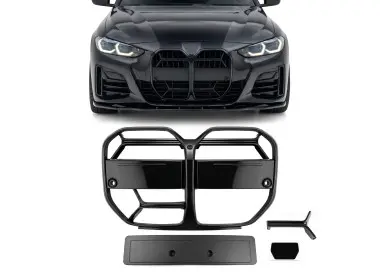 CSL-style kidney Grille for BMW G26 Gran Coupe (21-), glossy black