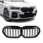 Performance Front kidney Grille for BMW X1 F48 LCI (19-22), glossy black