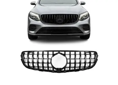 GT R Panamericana style Front Grille for Mercedes-Benz GLC W253 / C253 / X253 (15-19), glossy black