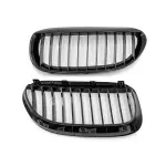 Front Kidney Grille set for BMW E63 / E64, glossy black