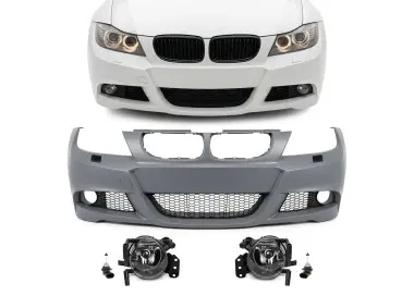 M-Pack Front Bumper for BMW E90 / E91 LCI (08-11), with clear fog lights