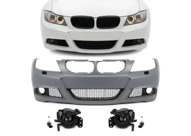 M-Pack Front Bumper for BMW E90 / E91 LCI (08-11), with smoked fog lights