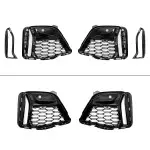 M340-style Front bumper Fog light delete Grille set for BMW G20 / G21 (18-22), glossy black