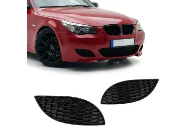 Fog Light Delete Grille / Covers set for BMW E60 / E61 with M5 style bumper