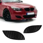 Fog Light Delete Grille / Covers set for BMW E60 / E61 with M5 style bumper