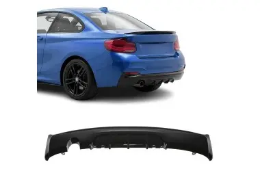 Performance Rear bumper Diffuser for BMW F22 / F23 (216 / 218) with M-Pack, glossy black