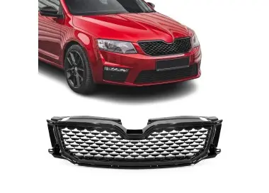 WR Front Grille for Skoda Octavia MK3 (13-16) pre-facelift, glossy black