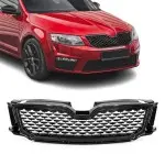 WR Front Grille for Skoda Octavia MK3 (13-16) pre-facelift, glossy black