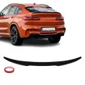 Competition style Trunk Spoiler for BMW X4 G02 (18-25), glossy black