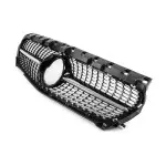 Diamond Front Grille for Mercedes-Benz CLA C117 (13-19), chrome + black