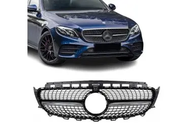 Diamond Front Grille for Mercedes W213 / S213 / C238 / A238, chrome + black