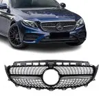 Diamond Front Grille for Mercedes W213 / S213 / C238 / A238, chrome + black