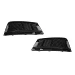 RS-style Fog Light Grille / Covers set for Audi A4 B9 (15-19) standard version, without distronic, glossy black