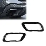 Exhaust Covers / Trims set for BMW X5 G05 / X6 G06 / X7 G07 with M-Pack, glossy black