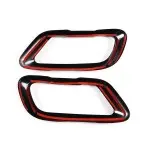 Exhaust Covers / Trims set for BMW X5 G05 / X6 G06 / X7 G07 with M-Pack, glossy black