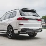 Exhaust Covers / Trims set for BMW X5 G05 / X6 G06 / X7 G07 with M-Pack, glossy black