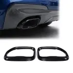 Exhaust Covers / Trims set for BMW X3 G01 / X4 G02 PRE-LCI (18-21), glossy black