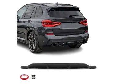 MX-style Rear Bumper Diffuser for BMW X3 G01 PRE-LCI (18-21) with M-Pack, glossy black
