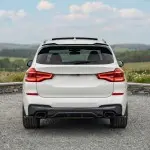 MX-style Rear Bumper Diffuser + Splitters set for BMW X3 G01 PRE-LCI (18-21) with M-Pack, glossy black
