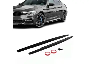 Performance Side Skirts Extensions for BMW G30 / G31 / F90, glossy black