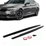 Performance Side Skirts Extensions for BMW G30 / G31 / F90, glossy black