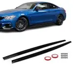 Performance Side Skirt extensions for BMW F32 / F33 / F36 with M-Pack, glossy black
