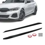 Set of Performance Side Skirt extensions for BMW G20 / G21 (18-26) with M-Pack, glossy black